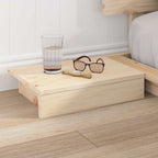 Bettgestell mit Kopfteil mit Speicher Braun 160 x 200 cm Holz