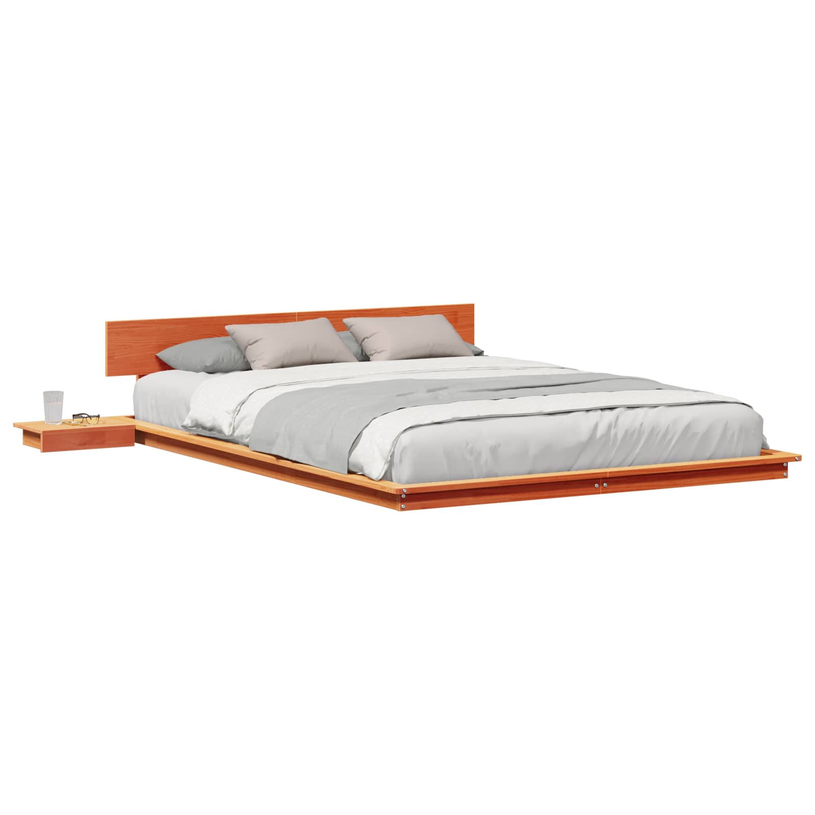 Bettgestell Braun 150 x 200 cm Holz