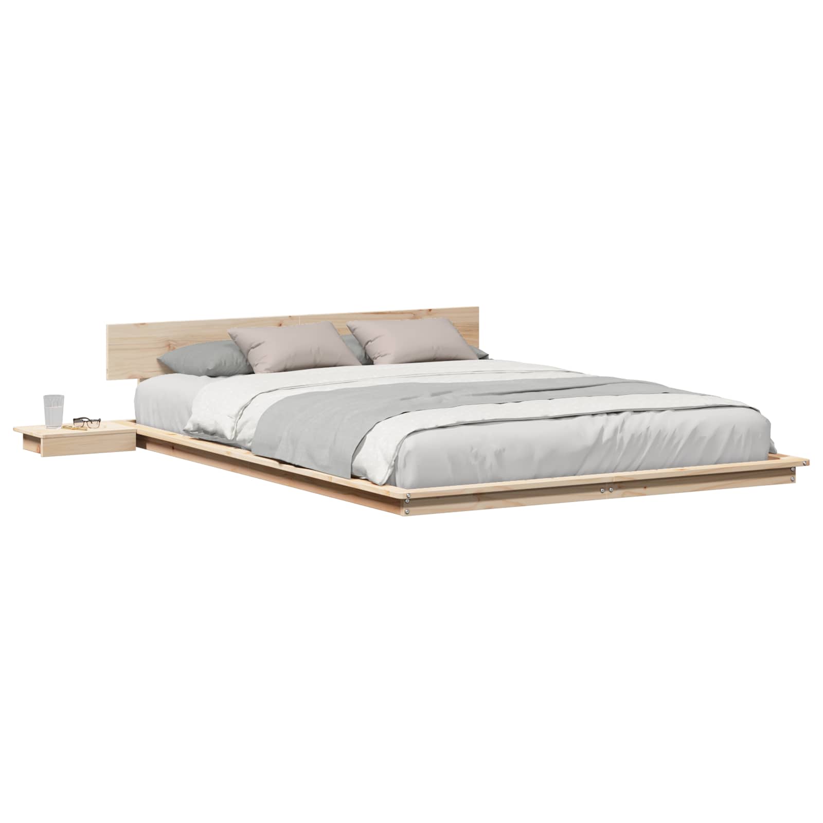 Bettgestell Braun 140 x 200 cm Holz