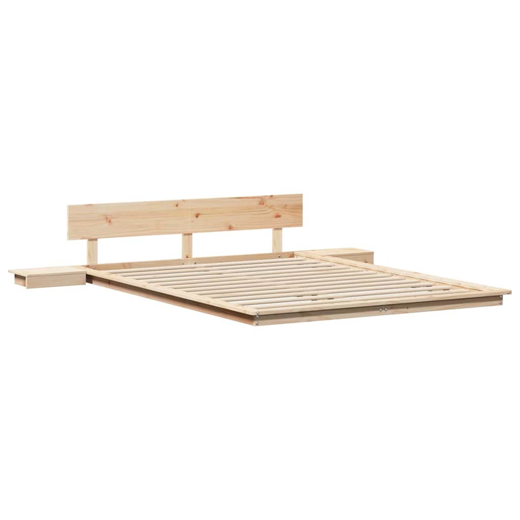 Bettgestell Braun 140 x 200 cm Holz