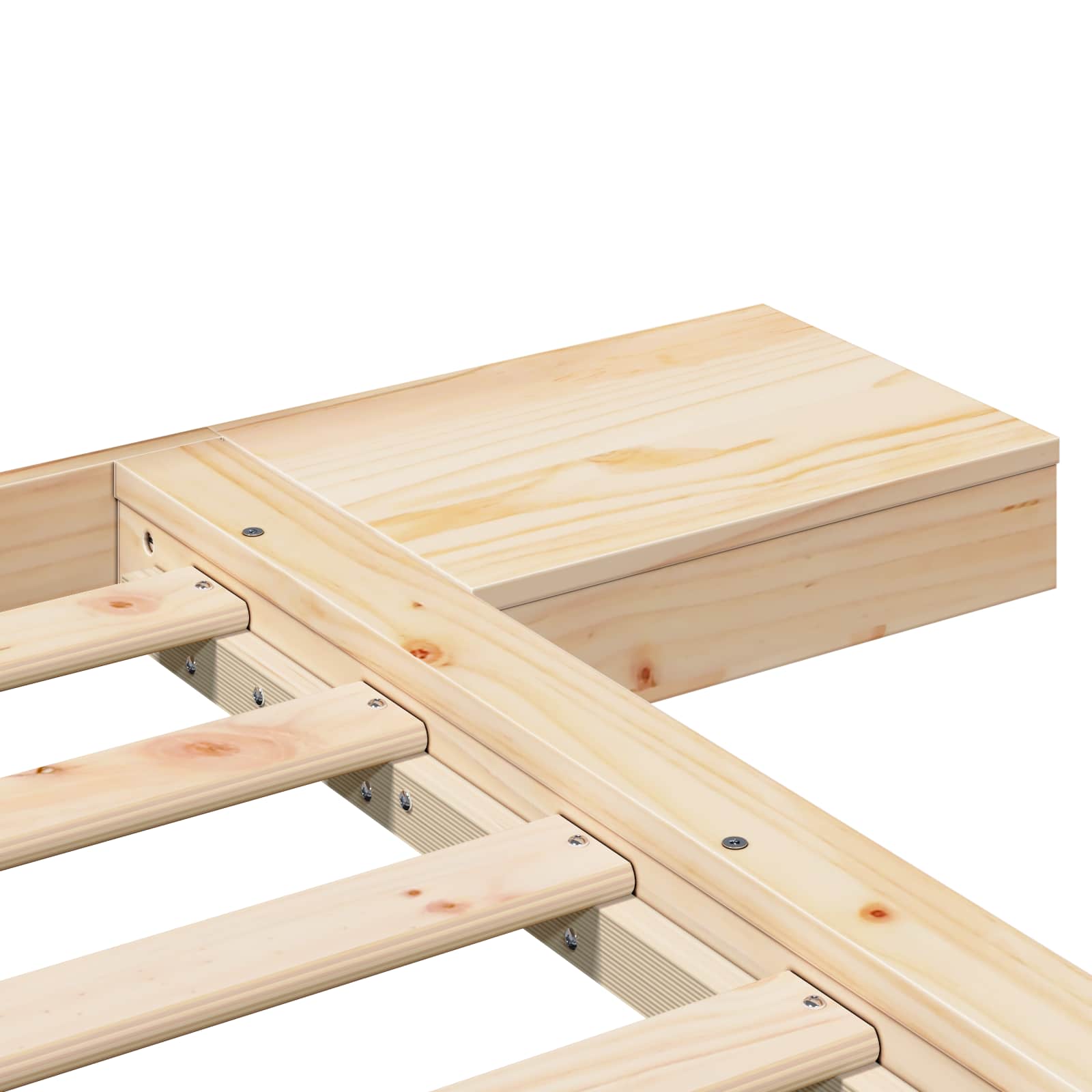 Bettgestell Braun 120 x 200 cm Holz