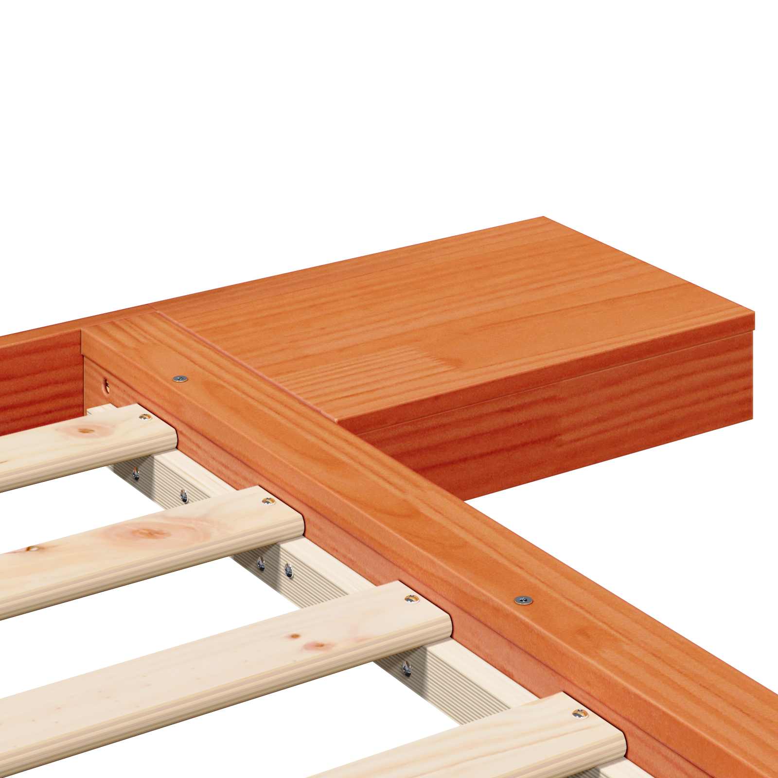 Bettgestell Braun 120 x 200 cm Holz
