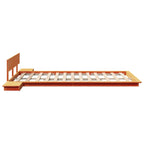 Bettgestell Braun 120 x 200 cm Holz