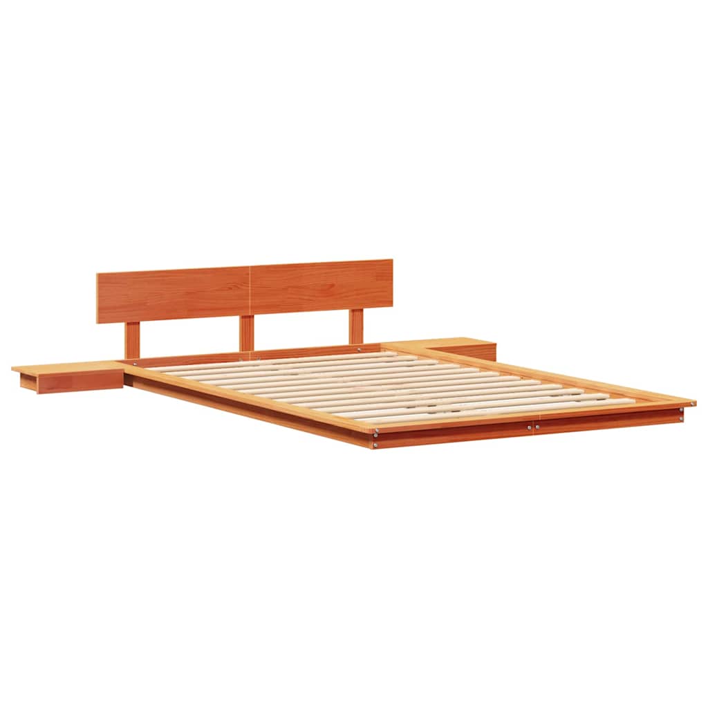 Bettgestell Braun 140 x 190 cm Holz