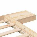 Bettgestell Braun 135 x 190 cm Holz