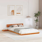 Bettgestell Braun 135 x 190 cm Holz
