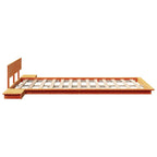 Bettgestell Braun 135 x 190 cm Holz