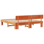 Bettrahmen Wachsbraun 180 x 200 cm Massives Kiefernholz