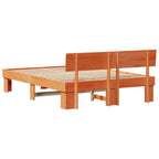 Bettrahmen Wachsbraun 150 x 200 cm Massives Kiefernholz