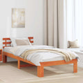 Bettrahmen Wachsbraun 80 x 200 cm Massives Kiefernholz