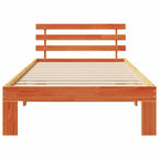 Bettrahmen Wachsbraun 75 x 190 cm Massives Kiefernholz