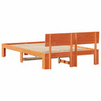 Bettrahmen Wachsbraun 120 x 200 cm Massives Kiefernholz