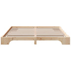 Bettrahmen Natur 200 x 200 cm Massives Kiefernholz
