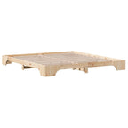 Bettrahmen Natur 180 x 200 cm Massives Kiefernholz