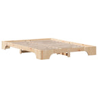 Bettrahmen Natur 150 x 200 cm Massives Kiefernholz