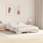 Bettrahmen Natur 140 x 200 cm Massives Kiefernholz