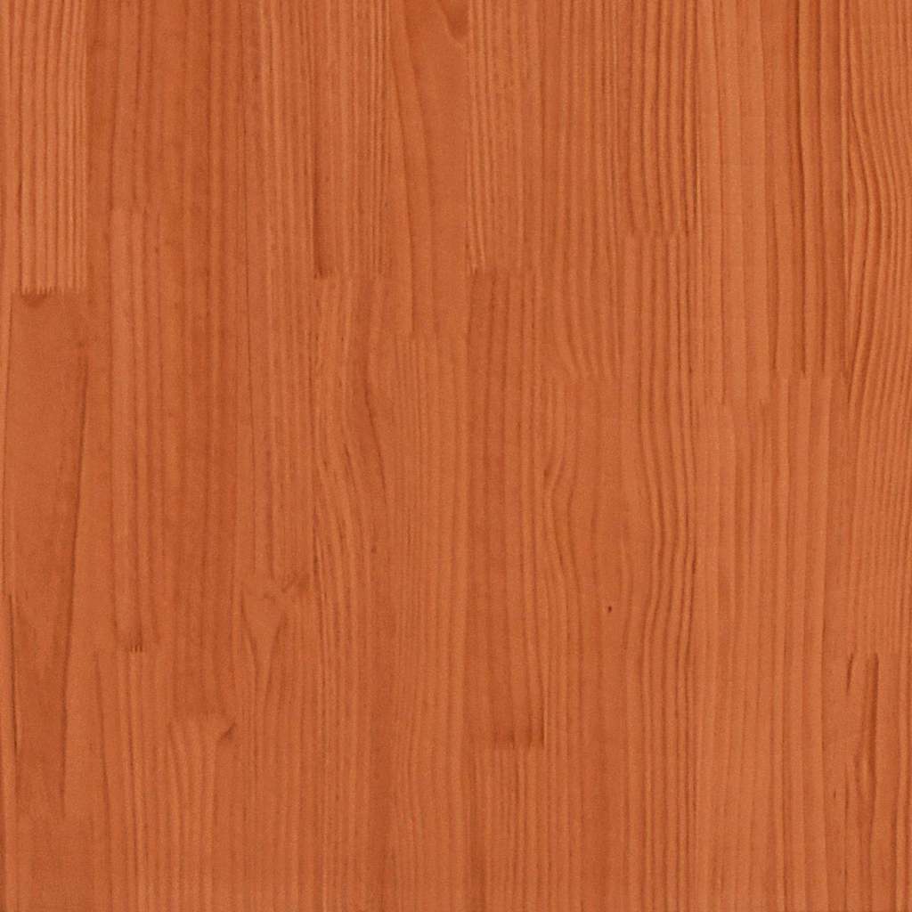 Bettrahmen Wachsbraun 135 x 190 cm Massives Kiefernholz