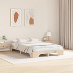 Bettrahmen Natur 120 x 190 cm Massives Kiefernholz
