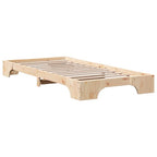 Bettrahmen Natur 100 x 200 cm Massives Kiefernholz