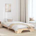 Bettgestell Massives Kiefernholz 90 x 200 cm Massivholz Kiefer