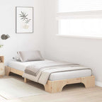 Bettrahmen Natur 90 x 190 cm Massives Kiefernholz