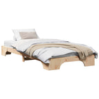 Bettrahmen Natur 75 x 190 cm Massives Kiefernholz