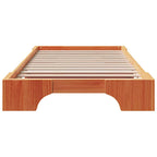 Bettrahmen Wachsbraun 75 x 190 cm Massives Kiefernholz