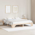 Bettrahmen Natur 180 x 200 cm Massives Kiefernholz