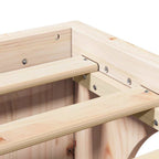 Bettrahmen Natur 150 x 200 cm Massives Kiefernholz
