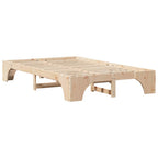 Bettrahmen Natur 140 x 190 cm Massives Kiefernholz