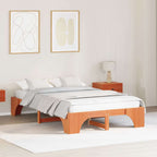 Bettrahmen Wachsbraun 120 x 190 cm Massives Kiefernholz