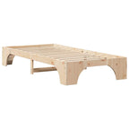 Bettrahmen Natur 100 x 200 cm Massives Kiefernholz