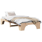 Bettrahmen Natur 90 x 190 cm Massives Kiefernholz