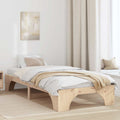 Bettrahmen Natur 75 x 190 cm Massives Kiefernholz