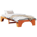 Bettrahmen Wachsbraun 75 x 190 cm Massives Kiefernholz