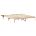 Bettrahmen Natur 180 x 200 cm Massives Kiefernholz