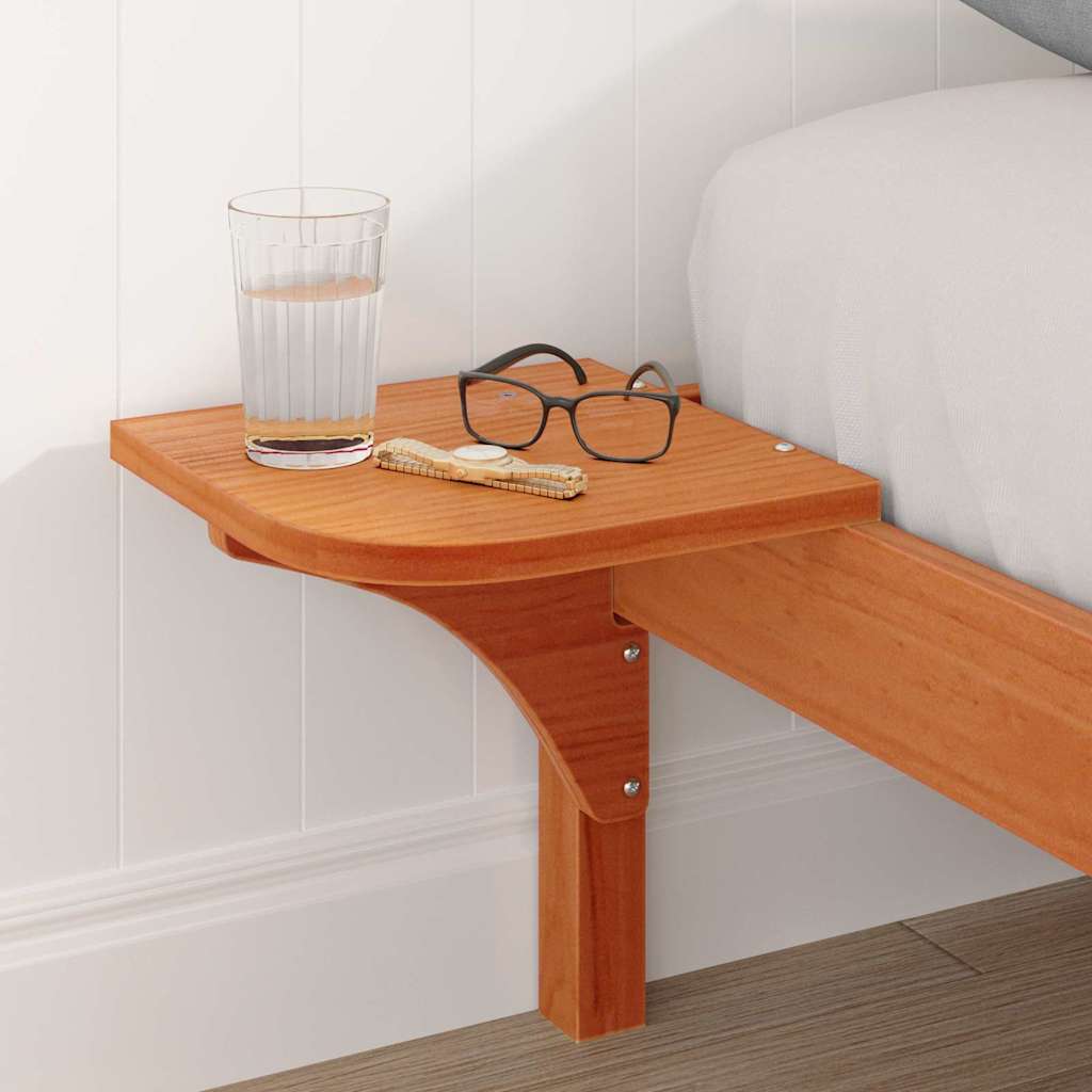 Bettrahmen Wachsbraun 180 x 200 cm Massives Kiefernholz