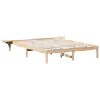 Bettrahmen Natur 160 x 200 cm Massives Kiefernholz