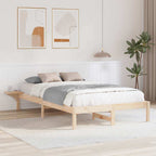 Bettrahmen Natur 120 x 190 cm Massives Kiefernholz
