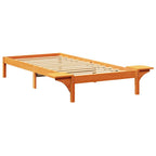 Bettrahmen Wachsbraun 100 x 200 cm Massives Kiefernholz