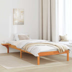 Bettrahmen Wachsbraun 90 x 200 cm Massives Kiefernholz