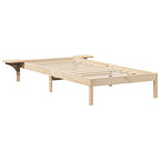 Bettrahmen Natur 80 x 200 cm Massives Kiefernholz