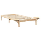 Bettrahmen Natur 80 x 200 cm Massives Kiefernholz