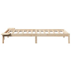 Bettrahmen Natur 80 x 200 cm Massives Kiefernholz