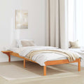 Bettrahmen Wachsbraun 80 x 200 cm Massives Kiefernholz