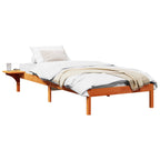 Bettrahmen Wachsbraun 80 x 200 cm Massives Kiefernholz