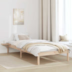 Bettrahmen Natur 90 x 190 cm Massives Kiefernholz
