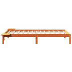 Bettrahmen Wachsbraun 75 x 190 cm Massives Kiefernholz