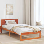 Bettrahmen Wachsbraun 90 x 190 cm Massives Kiefernholz