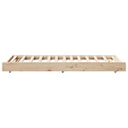 Bettgestell Braun 80 x 200 cm Massivholz Kiefer